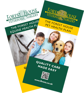 Download our pet and horse health plan leaflets